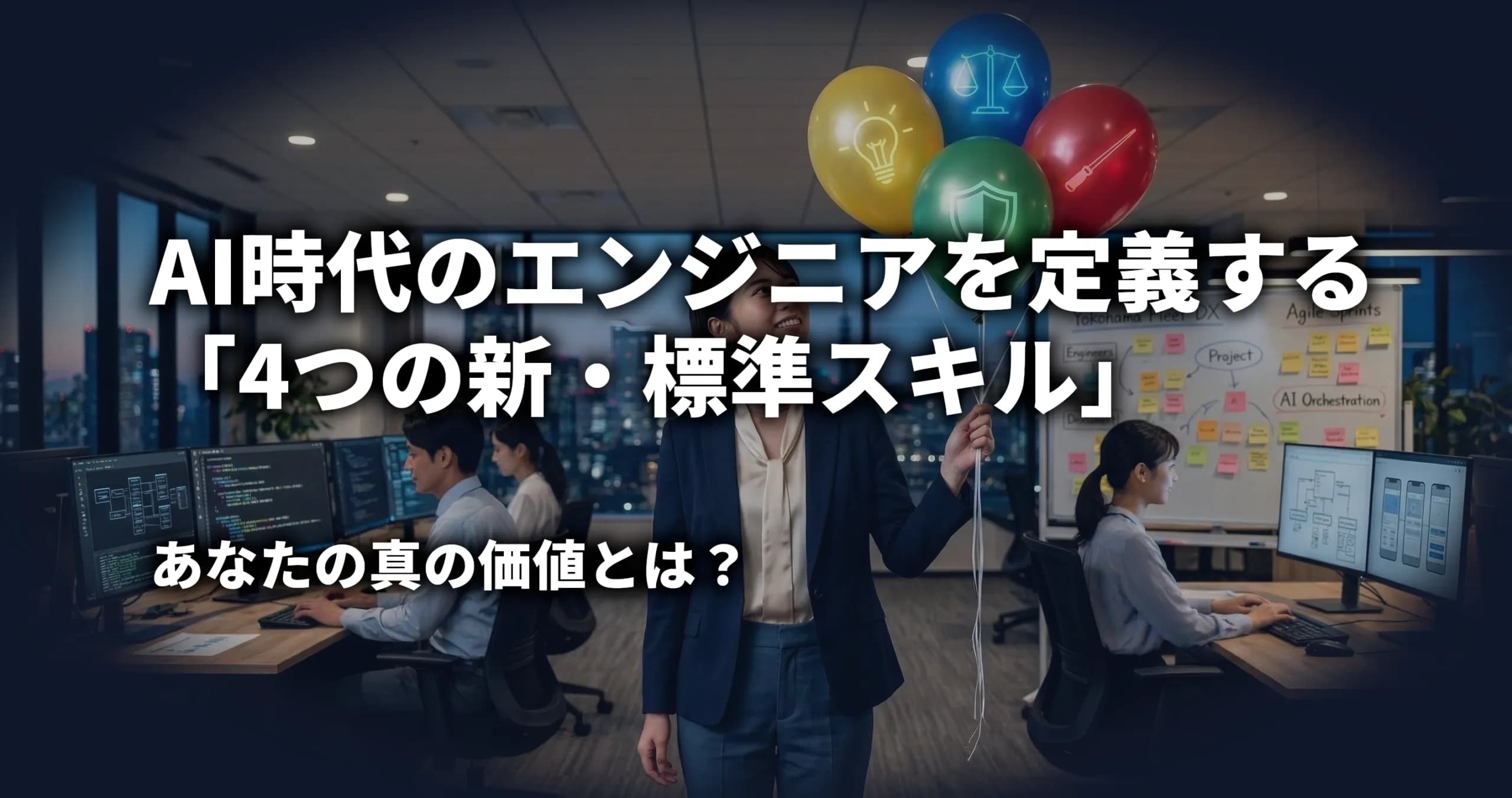 AI時代のエンジニアを定義する「4つの新・標準スキル」 あなたの真の価値とは?